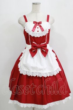 画像4: Angelic Pretty / Charmingロップイヤージャンパースカートセット Free レッド H-25-09-11-003-AP-OP-NS-ZH