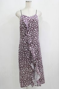 Melt the lady / レオパードチェーンキャミワンピース Free パープル H-25-09-11-033-PU-OP-NS-ZH