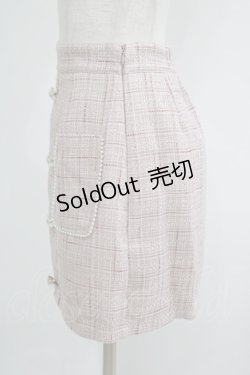 画像2: Ank Rouge / フロントボタンツイードスカート M ピンク H-25-09-11-036-CA-SK-NS-ZH