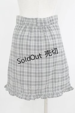 画像3: Ank Rouge / 裾フリルチェック台形スカート M ブラック H-25-09-11-037-CA-SK-NS-ZH