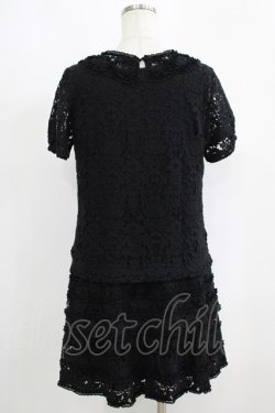 画像3: INGEBORG / フラワーレーストップス+ワンピース 3（9号） ブラック H-25-09-11-041-LO-OP-NS-ZH