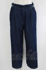 INGEBORG / チノ&デニムセミワイドパンツ 3（9号） ブルー H-25-09-11-043-LO-PA-NS-ZH