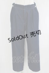 INGEBORG / チノ&デニムセミワイドパンツ 3（9号） ブルー H-25-09-11-043-LO-PA-NS-ZH