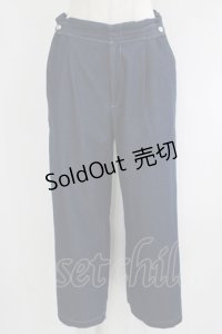 INGEBORG / チノ&デニムセミワイドパンツ 3（9号） ブルー H-25-09-11-043-LO-PA-NS-ZH