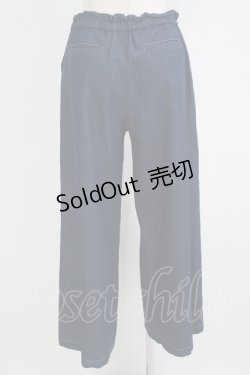 画像3: INGEBORG / チノ&デニムセミワイドパンツ 3（9号） ブルー H-25-09-11-043-LO-PA-NS-ZH