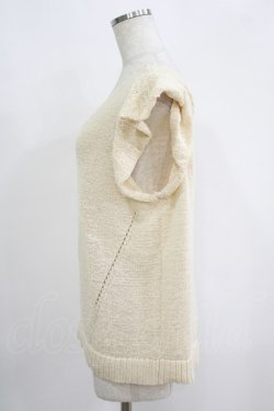 画像2: INGEBORG / フリルニットベスト Free オフ H-25-09-11-047-LO-TO-NS-ZH