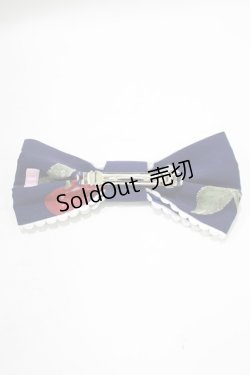 画像3: Angelic Pretty / Creamy Cherryバレッタ  ネイビー H-25-09-11-051-AP-AC-NS-ZH