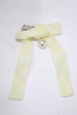 画像2: Angelic Pretty / ロゴパール乙女リボンクリップ  アイボリー H-25-09-11-052-AP-AC-NS-ZH