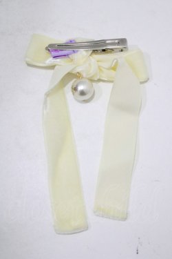 画像3: Angelic Pretty / ロゴパール乙女リボンクリップ  アイボリー H-25-09-11-052-AP-AC-NS-ZH