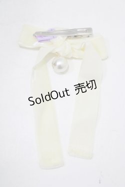 画像3: Angelic Pretty / ロゴパール乙女リボンクリップ  アイボリー H-25-09-11-052-AP-AC-NS-ZH