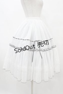 画像3: ATELIER PIERROT / アラカルトスカート  ホワイト×ブラック H-25-09-11-1030-EL-SK-KB-ZH