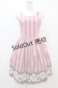 Shirley Temple / トランプアリスジャガードジャンパースカート 160 ピンク H-25-09-11-1033-ET-OP-KB-ZH