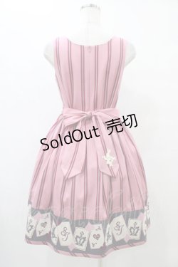 画像2: Shirley Temple / トランプアリスジャガードジャンパースカート 160 ピンク H-25-09-11-1033-ET-OP-KB-ZH