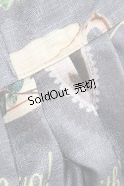 画像4: Leur Getter / Victorianノースリーブワンピース  グレー H-25-09-11-1034-LU-OP-KB-ZH