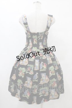 画像2: Leur Getter / Little Red Riding Hoodレースアップキャミワンピース  黒 H-25-09-11-1036-LU-OP-KB-ZH