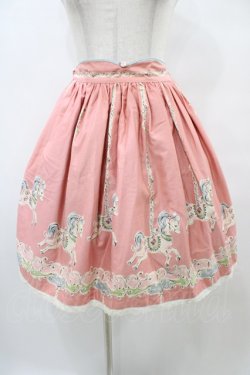 画像1: Shirley Temple / カルーセルスカート 160 ピンク H-25-09-11-1041-ET-SK-KB-ZH