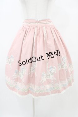 画像1: Shirley Temple / カルーセルスカート 160 ピンク H-25-09-11-1041-ET-SK-KB-ZH