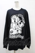 NieR Clothing / プリントSWEAT  2XL 黒 H-25-09-11-1055-PU-TO-KB-ZH