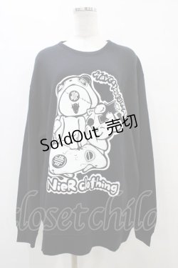 画像1: NieR Clothing / プリントSWEAT  2XL 黒 H-25-09-11-1055-PU-TO-KB-ZH