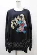 NieR Clothing / プリントSWEAT  XL 黒 H-25-09-11-1056-PU-TO-KB-ZH