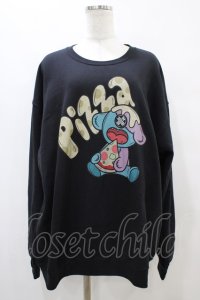 NieR Clothing / プリントSWEAT  XL 黒 H-25-09-11-1056-PU-TO-KB-ZH