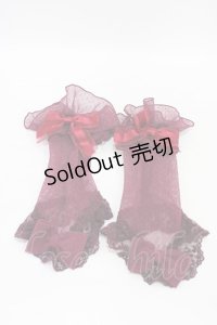 Angelic Pretty / Midnightレースグローブ  ワイン H-25-09-11-1006-AP-ZA-KB-ZH