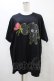 画像1: NieR Clothing / プリントCOTTON CUTSEW XL 黒 H-25-09-11-1057-PU-TO-KB-ZH (1)