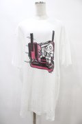 NieR Clothing / プリントCOTTON CUTSEW XL 白 H-25-09-11-1058-PU-TO-KB-ZH