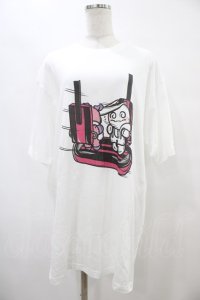 NieR Clothing / プリントCOTTON CUTSEW XL 白 H-25-09-11-1058-PU-TO-KB-ZT376
