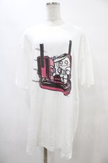 画像1: 【SALE】NieR CLOTHING / プリントCOTTON CUTSEW XL 白 H-25-09-11-1058-PU-TO-KB-ZT376 (1)