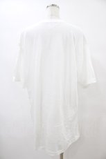 画像2: 【SALE】NieR CLOTHING / プリントCOTTON CUTSEW XL 白 H-25-09-11-1058-PU-TO-KB-ZT376 (2)