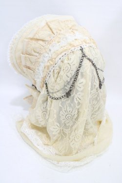 画像2: Ozz oneste / ヴェール付ボンネット  アイボリー H-25-09-11-1001-OO-ZA-KB-ZH