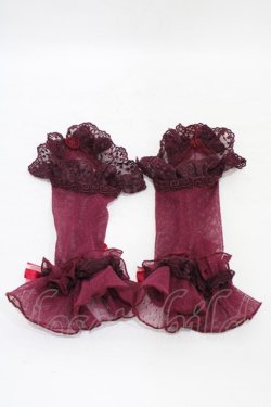 画像2: Angelic Pretty / Midnightレースグローブ  ワイン H-25-09-11-1006-AP-ZA-KB-ZH