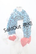 SUPER LOVERS / マフラー  青 H-25-09-11-1009-PU-ZA-KB-ZH