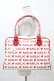 画像1: MILK / LOGO BIGバッグ  オフ×レッド H-25-09-11-1011-ML-ZA-KB-ZH (1)