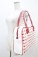 画像2: MILK / LOGO BIGバッグ  オフ×レッド H-25-09-11-1011-ML-ZA-KB-ZH (2)