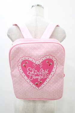 画像1: Shirley Temple / ハートドットリュックサック  ピンク H-25-09-11-1013-ET-BG-KB-ZH