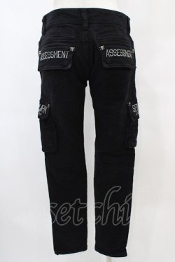 画像2: GHOST of HARLEM / 英字刺繍パンツ  黒 H-25-09-11-1014-GL-PA-KB-ZH