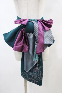 画像1: Ozz oneste / 飾り帯  緑 H-25-09-11-1016-OO-TO-KB-ZH
