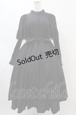 画像1: Sheglit / "Campanula"ケープワンピース M ブラック H-25-09-11-1019-EL-OP-KB-ZH