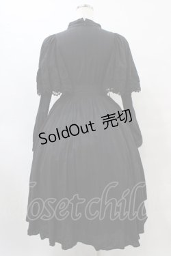 画像2: Sheglit / "Campanula"ケープワンピース M ブラック H-25-09-11-1019-EL-OP-KB-ZH