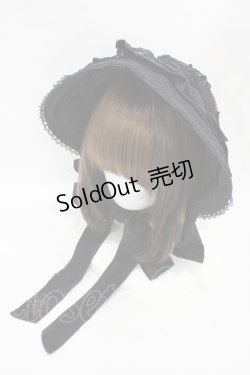画像3: Ozz oneste / ヴェール付ボンネット  ブラック H-25-09-11-1002-OO-ZA-KB-ZH