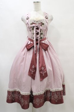 画像1: Ozz oneste / Fairy tale Roseジャンパースカート  ピンク H-25-09-11-1023-OO-OP-KB-ZH