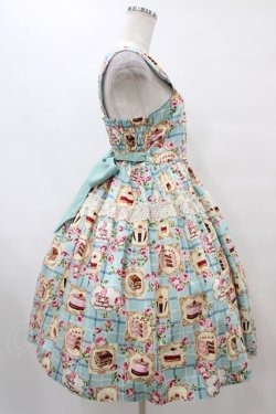 画像3: Shirley Temple / ローズカフェプリントジャンパースカート 160 ミント H-25-09-11-1024-ET-OP-KB-ZH