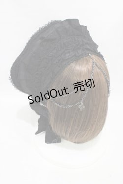 画像4: Ozz oneste / ヴェール付ボンネット  ブラック H-25-09-11-1002-OO-ZA-KB-ZH