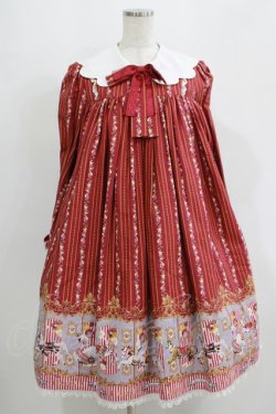 画像1: metamorphose / Wonder CarouselエンジェルカラーAラインワンピース Free えんじ H-25-09-11-005-ME-OP-NS-ZH