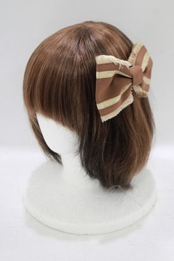 画像1: Angelic Pretty / Royalフリンジバレッタ  ブラウン H-25-09-11-059-AP-AC-NS-ZH