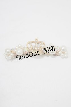 画像2: JESUS DIAMANTE / スペシャル王冠バレッタ  ゴールド/クリア H-25-09-11-062-JE-AC-NS-ZH