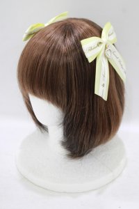 Amavel / 推しカラーリボンクリップ  イエロー H-25-09-11-064-CA-AC-NS-ZH