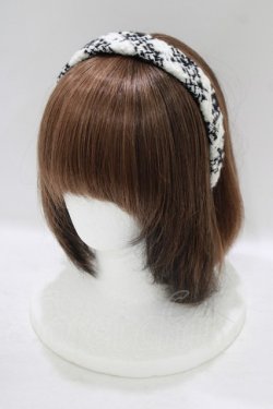 画像1: FURFUR / ツイードカチューシャ  オフ H-25-09-11-070-GO-AC-NS-ZH